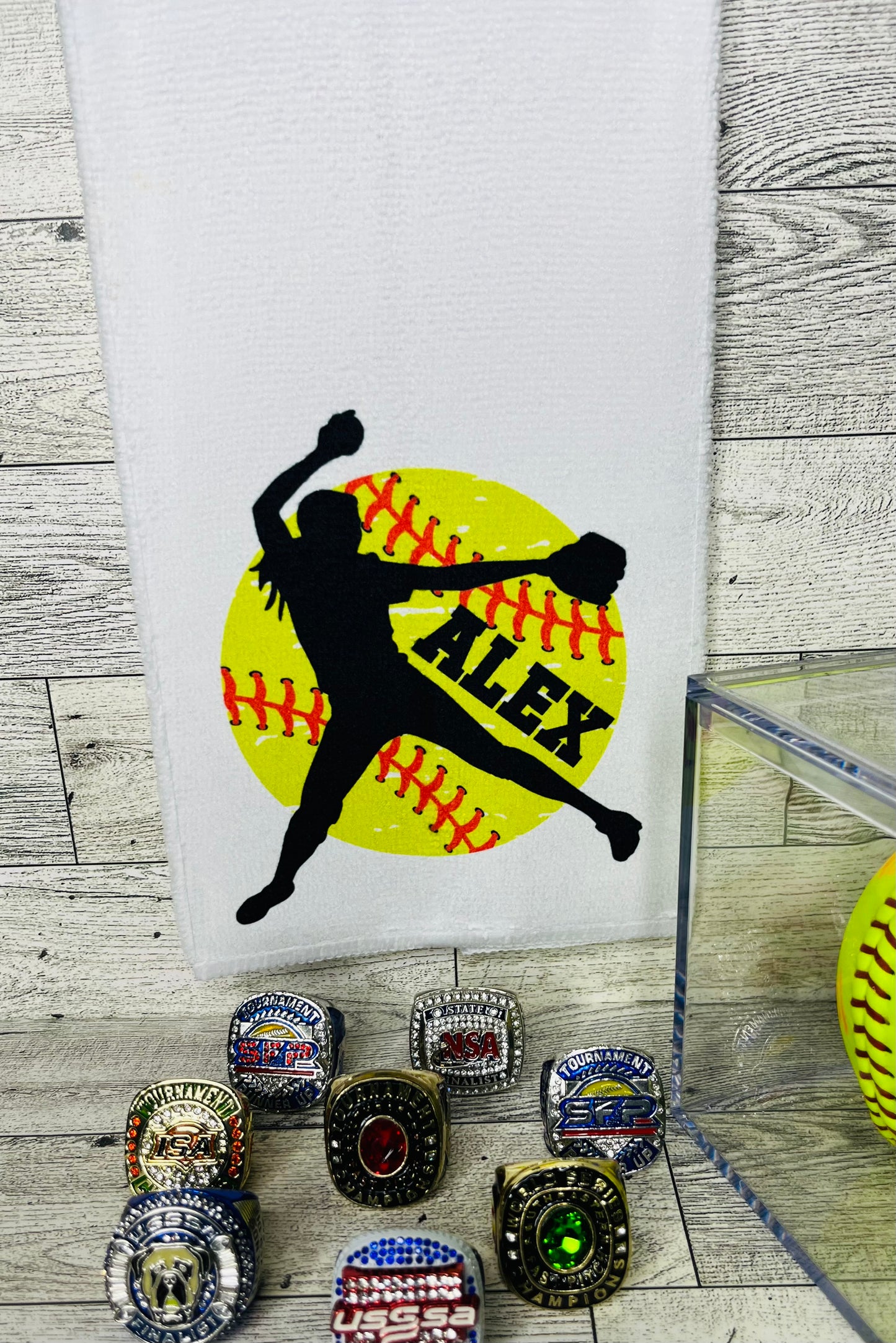 Pitching towel | Personalized belt towel for infielders | Sports towel | Team towel | Towel for pitching
