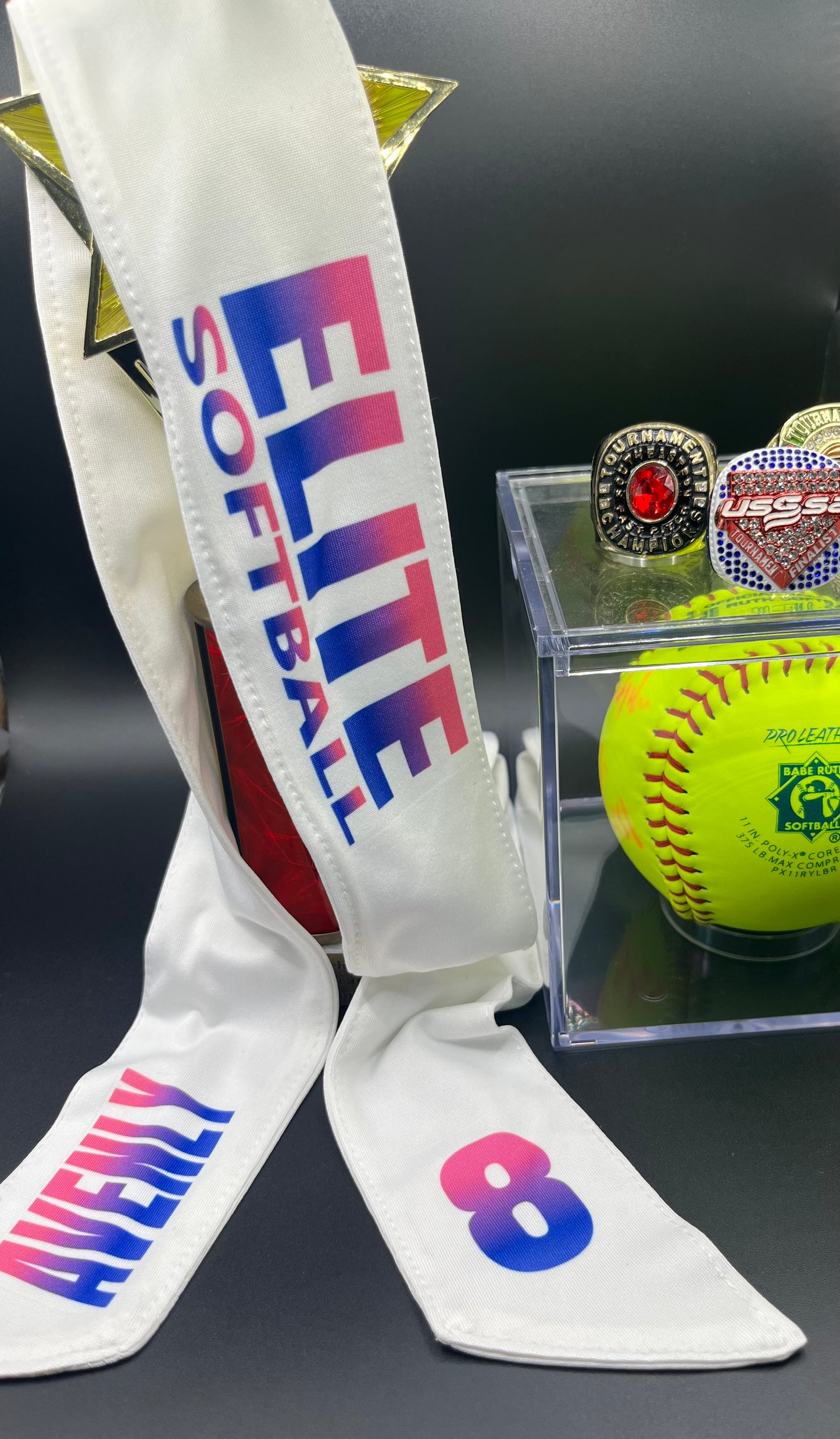 Team Sports Tie back headband | Custom sports headband | Athletic tie back Softball Baseball Pickleball Football. Customizable