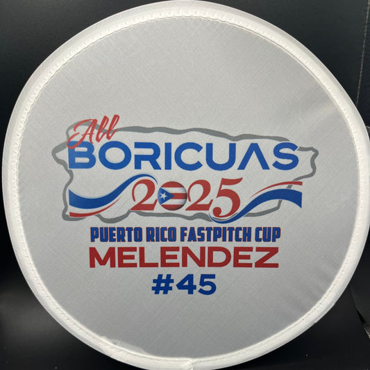 Personalized 2025 All Boricuas Foldable Disc Fan