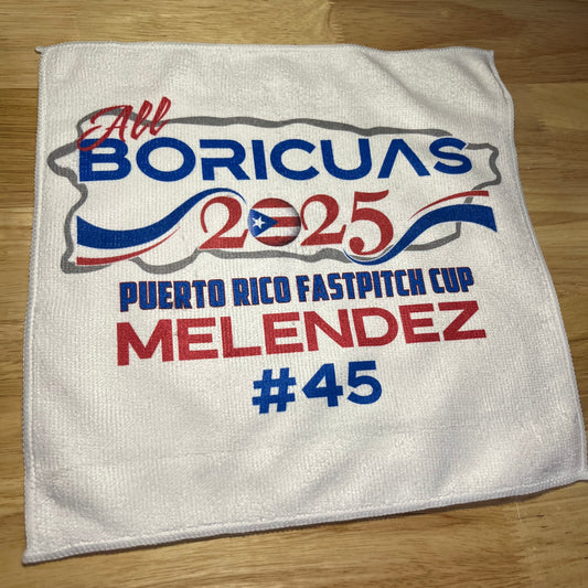 Personalized All Boricuas Hand Towel