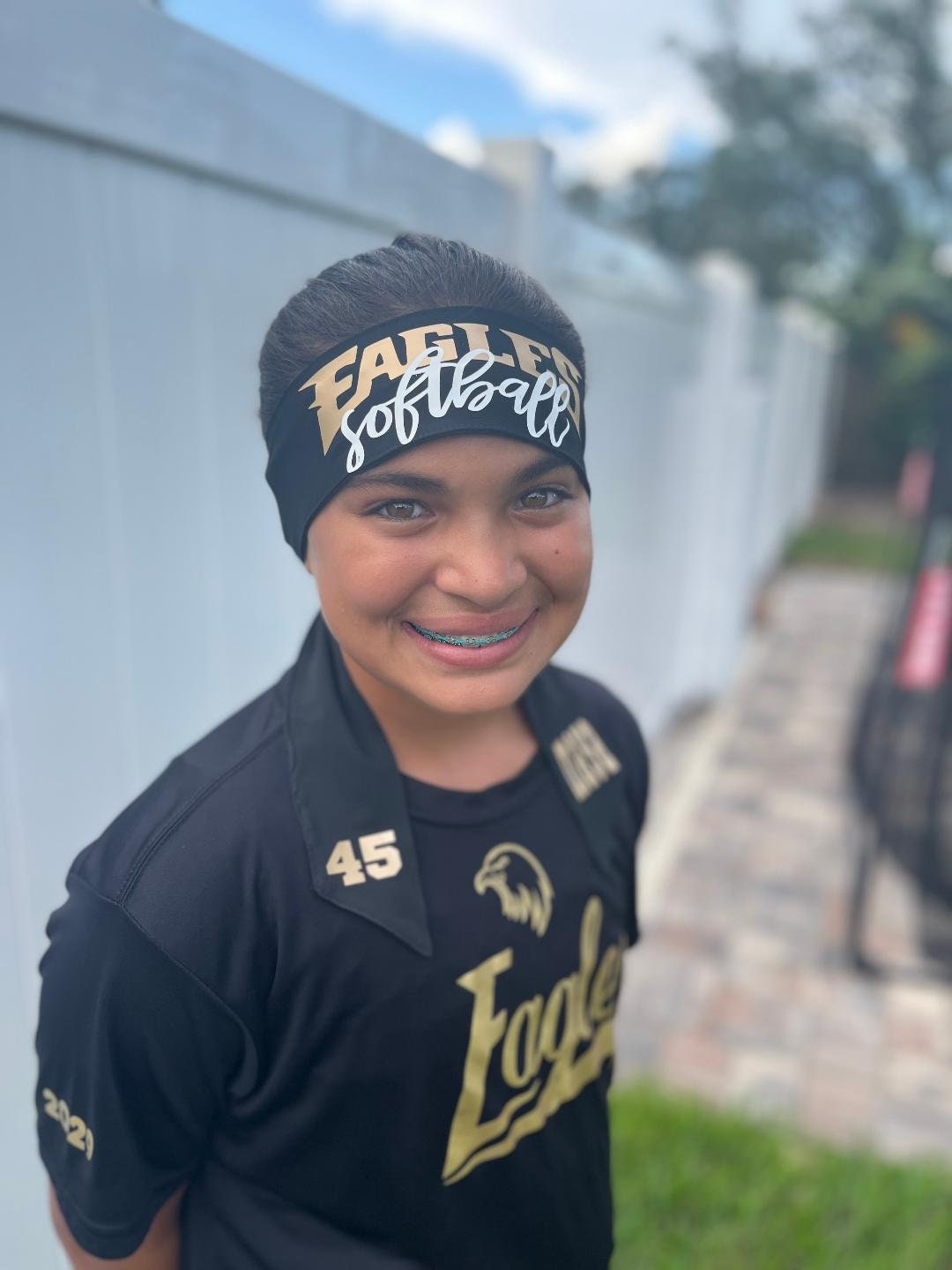 Team Sports Tie back headband | Custom sports headband | Athletic tie back Softball Baseball Pickleball Football. Customizable