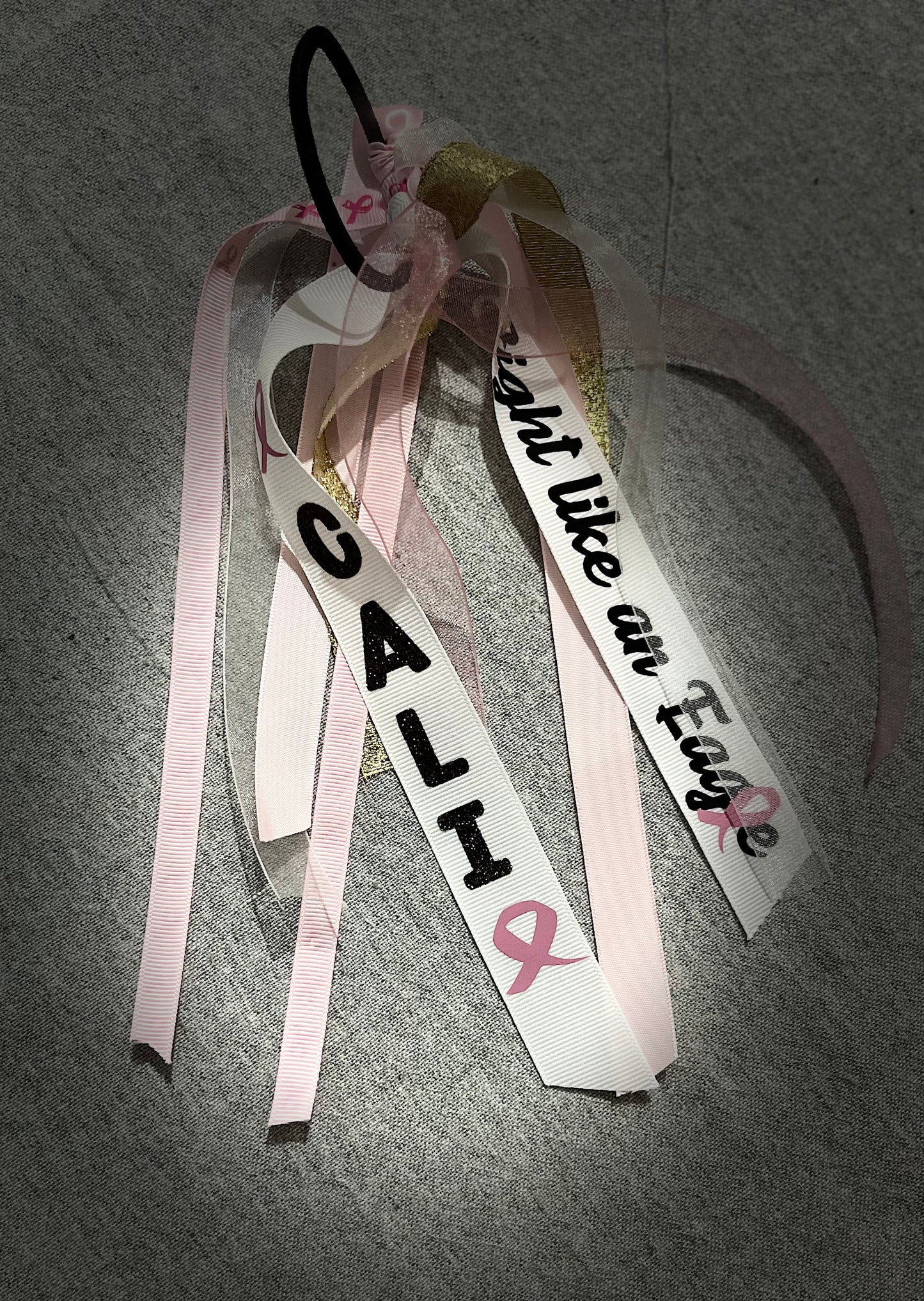 Ponytail Ribbons Hair Tie | Team Sports Ponytail | Sports Hair tie | Custom Sports Hair tie
