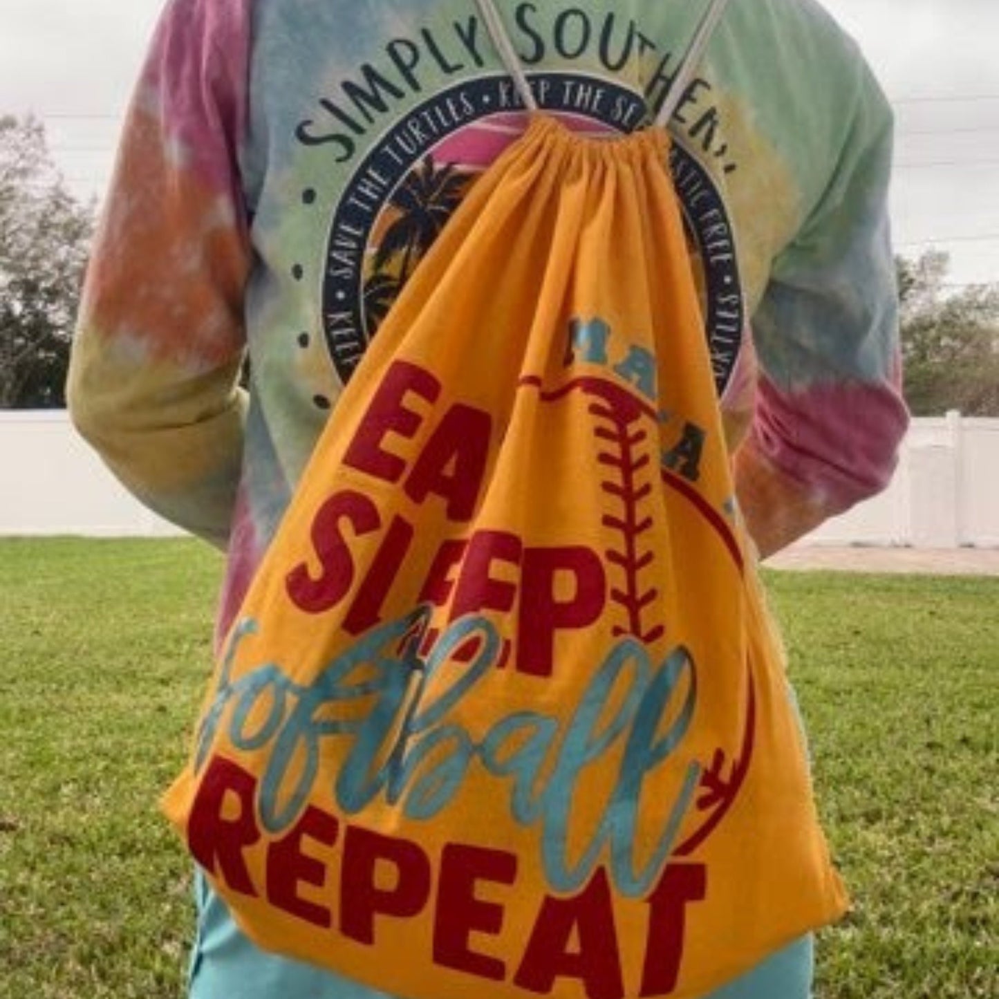Softball bag PERSONALIZED | Softball gift | Softball party favor | Softball sleepover bag | Travel ball bag
