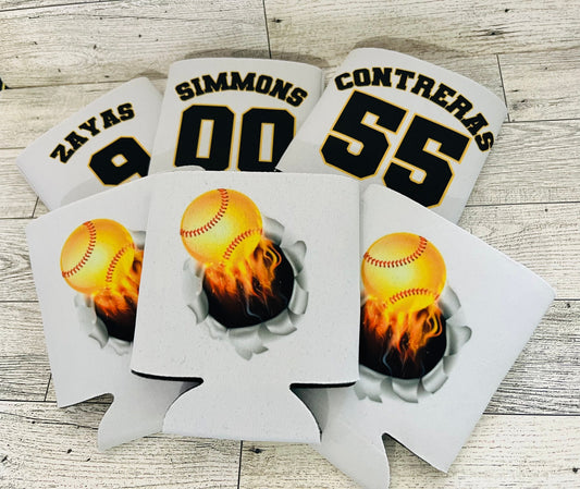 Can cooler sleeves | Custom bottle sleeves for Team Party| Father's Day | Birthdays, Weddings, Bachelor Party or Girls Night Out | Party favors | Birthday party