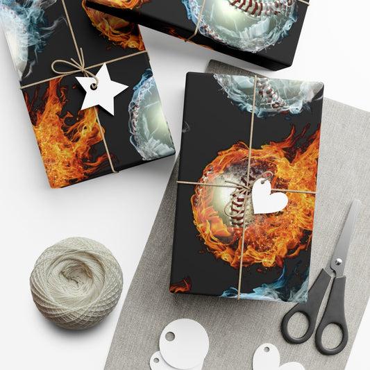 Baseball Gift Wrap Paper | Christmas gift sports wrapping paper | Gift for baseball player