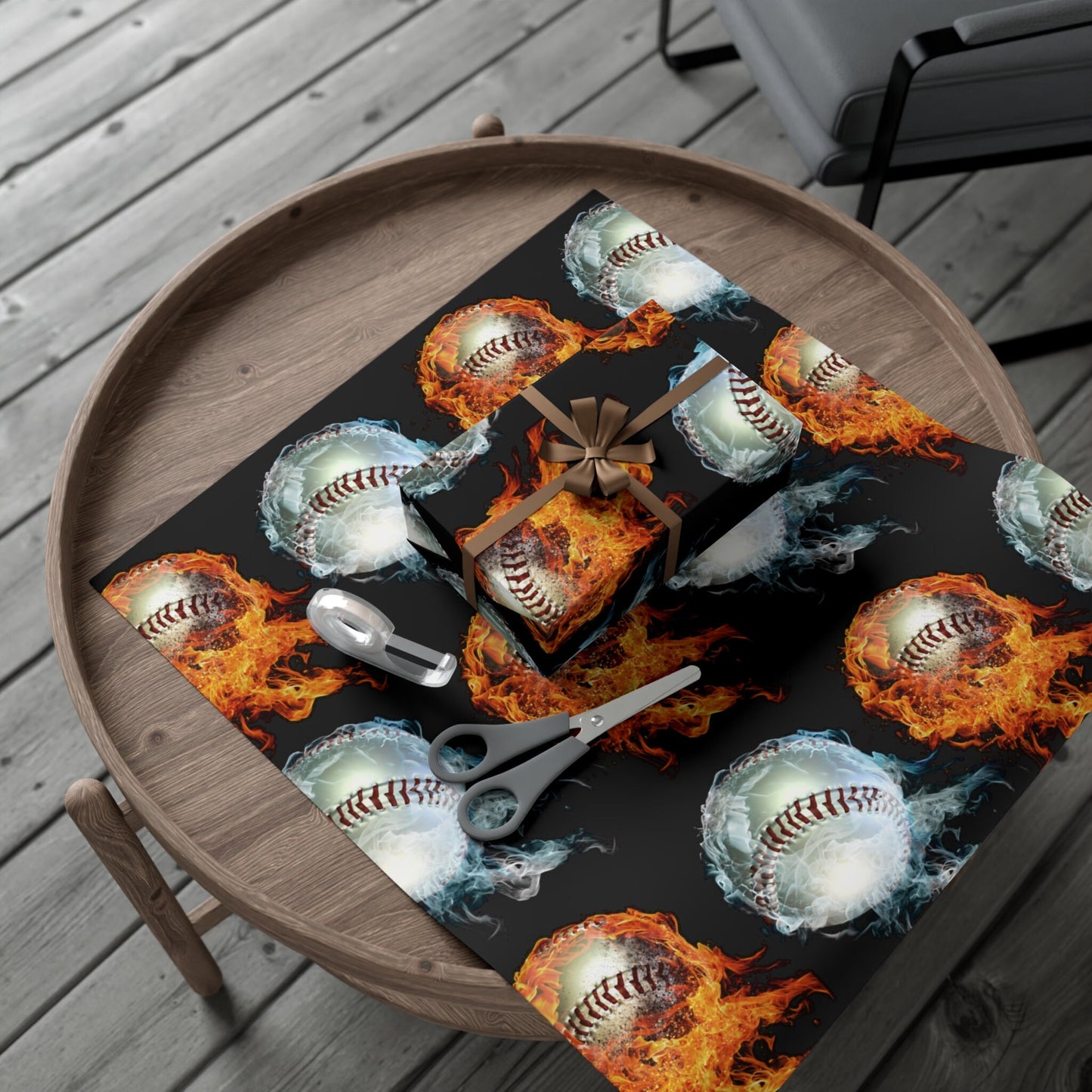 Baseball Gift Wrap Paper | Christmas gift sports wrapping paper | Gift for baseball player