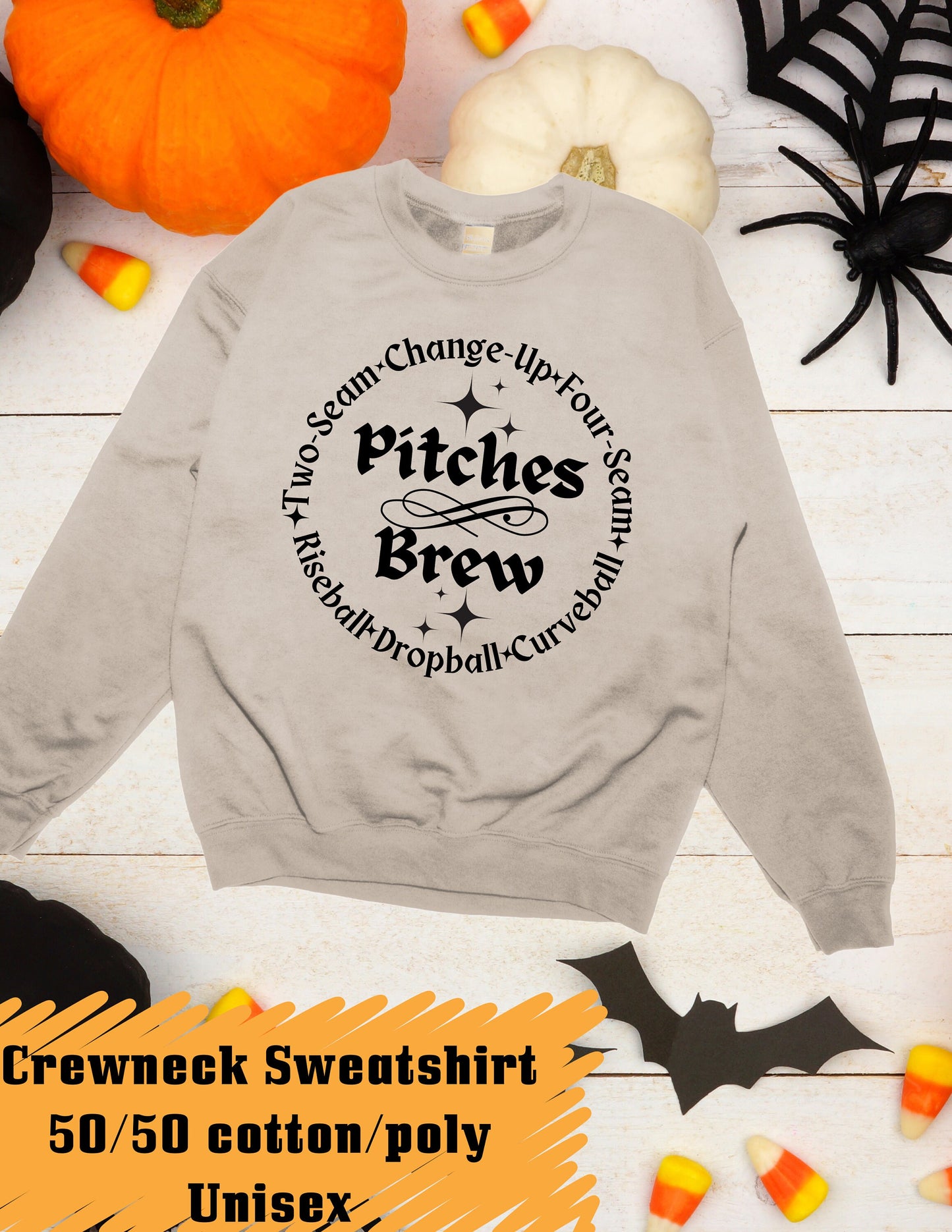 Halloween Softball Sweatshirt | Softball Baseball mom| Gift for pitchers | Pitching coach | Pitchers Mom| Catchers |