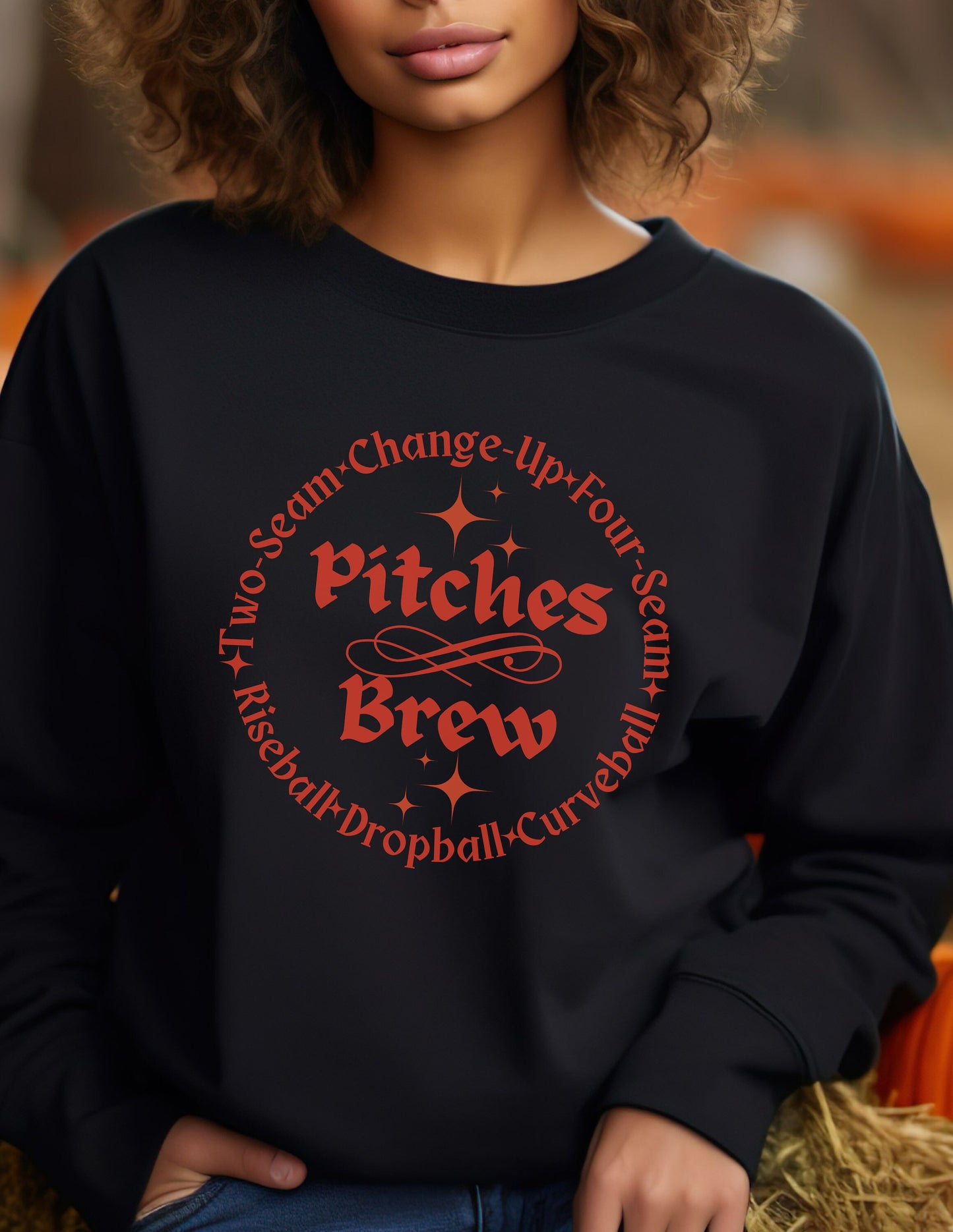 Halloween Softball Sweatshirt | Softball Baseball mom| Gift for pitchers | Pitching coach | Pitchers Mom| Catchers |