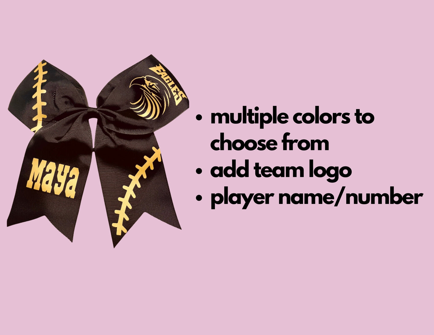 Hair bows for team | Customizable | Cheer bow | Personalized team bows | Pigtail bows | Valentine's Day | St. Patrick's Day