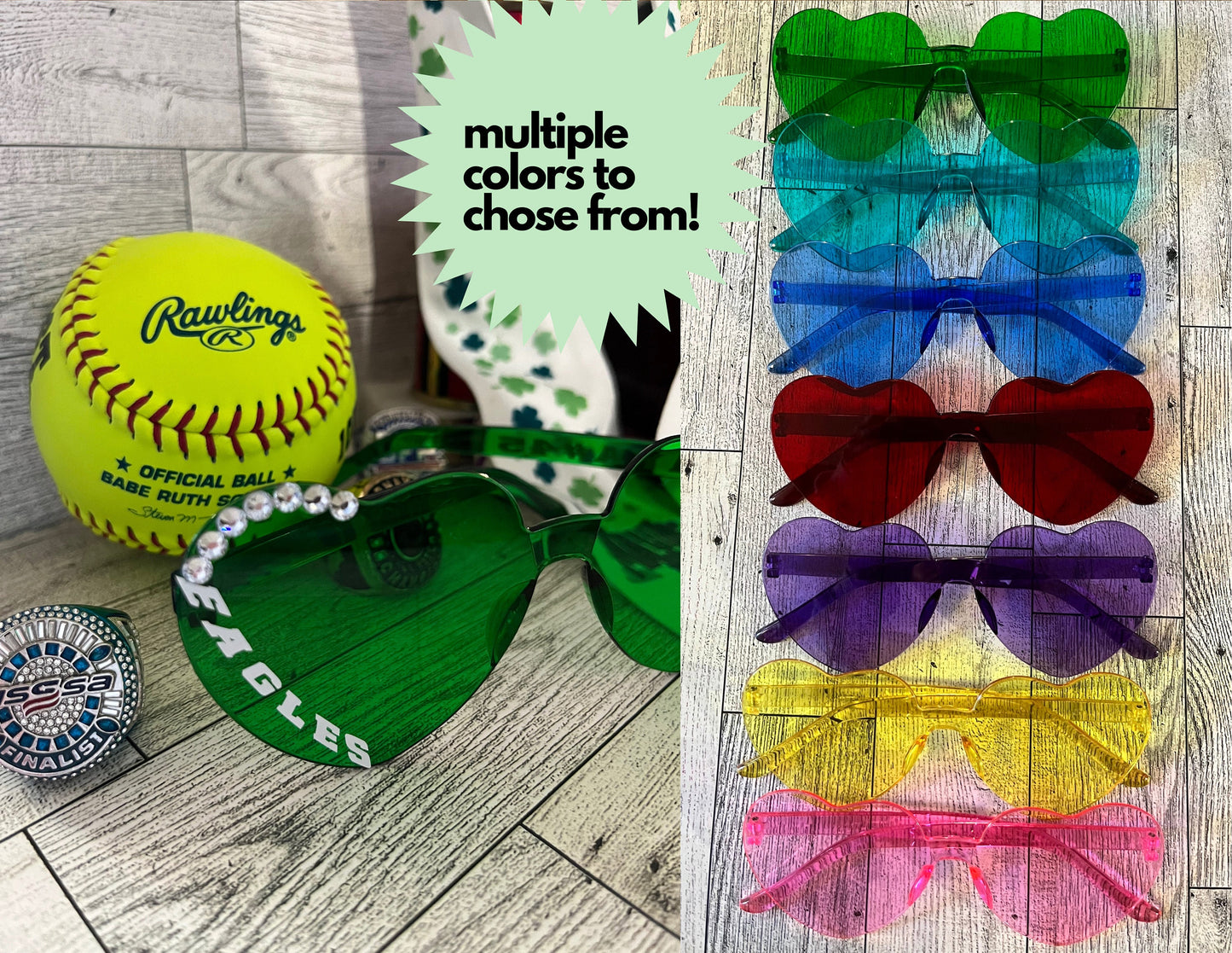 Sunglasses for Sports Teams | Personalized | Custom Fashion Sunglasses | Softball | Cheer | Gymnastics | Crew | Teens and pre-Teens | Bachelorette