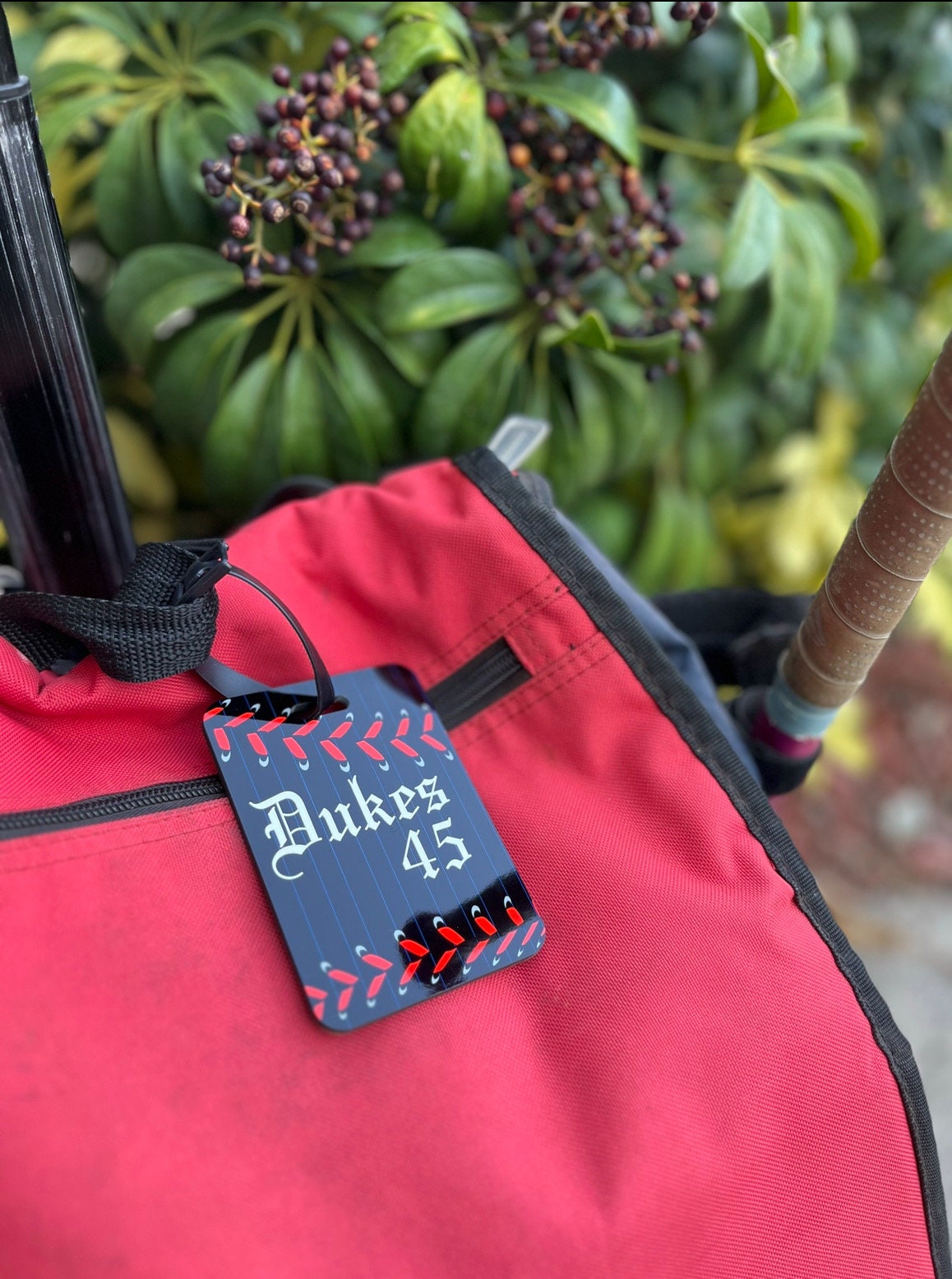 Bag Tag | Custom made Sport ID badge | Team Gear for Softball Baseball Football Lacrosse