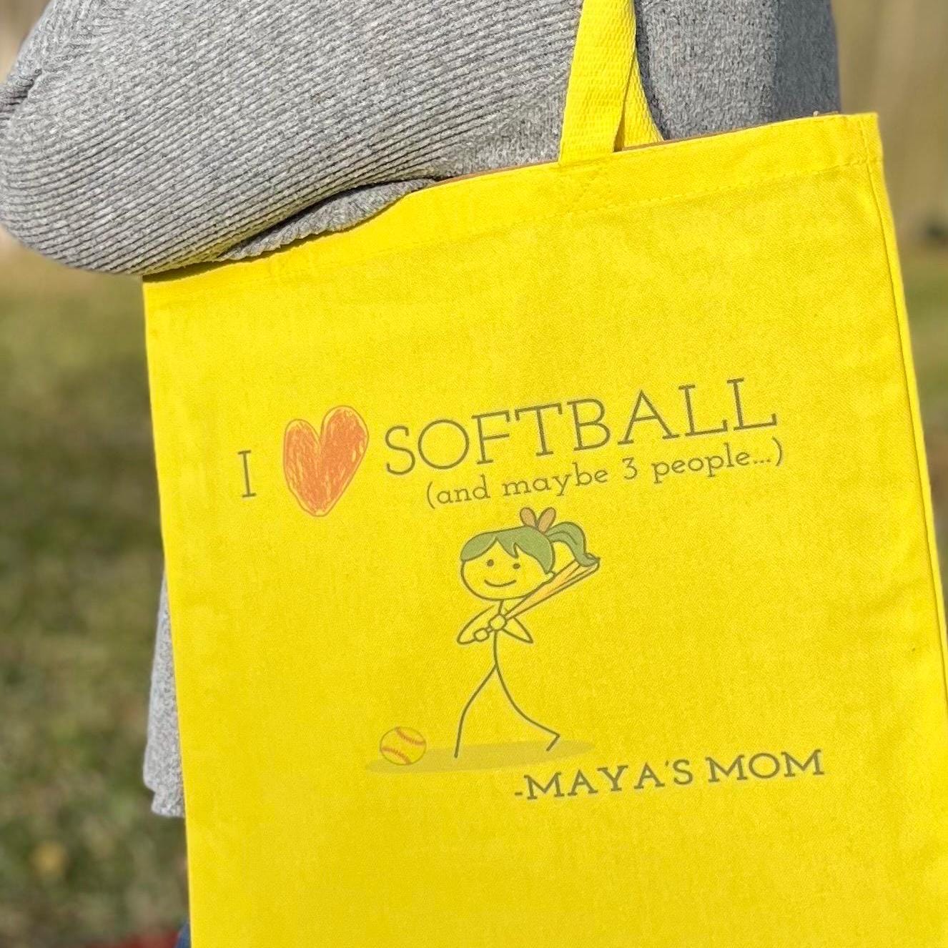 Antisocial Softball Mom Tote Bag | Funny Gift for Sports Moms | Gift for Her | Softball Baseball Mom | Mother's Day