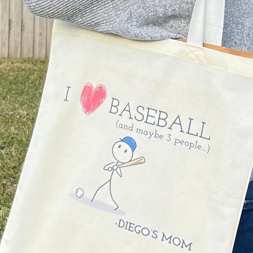 Antisocial Softball Mom Tote Bag | Funny Gift for Sports Moms | Gift for Her | Softball Baseball Mom | Mother's Day