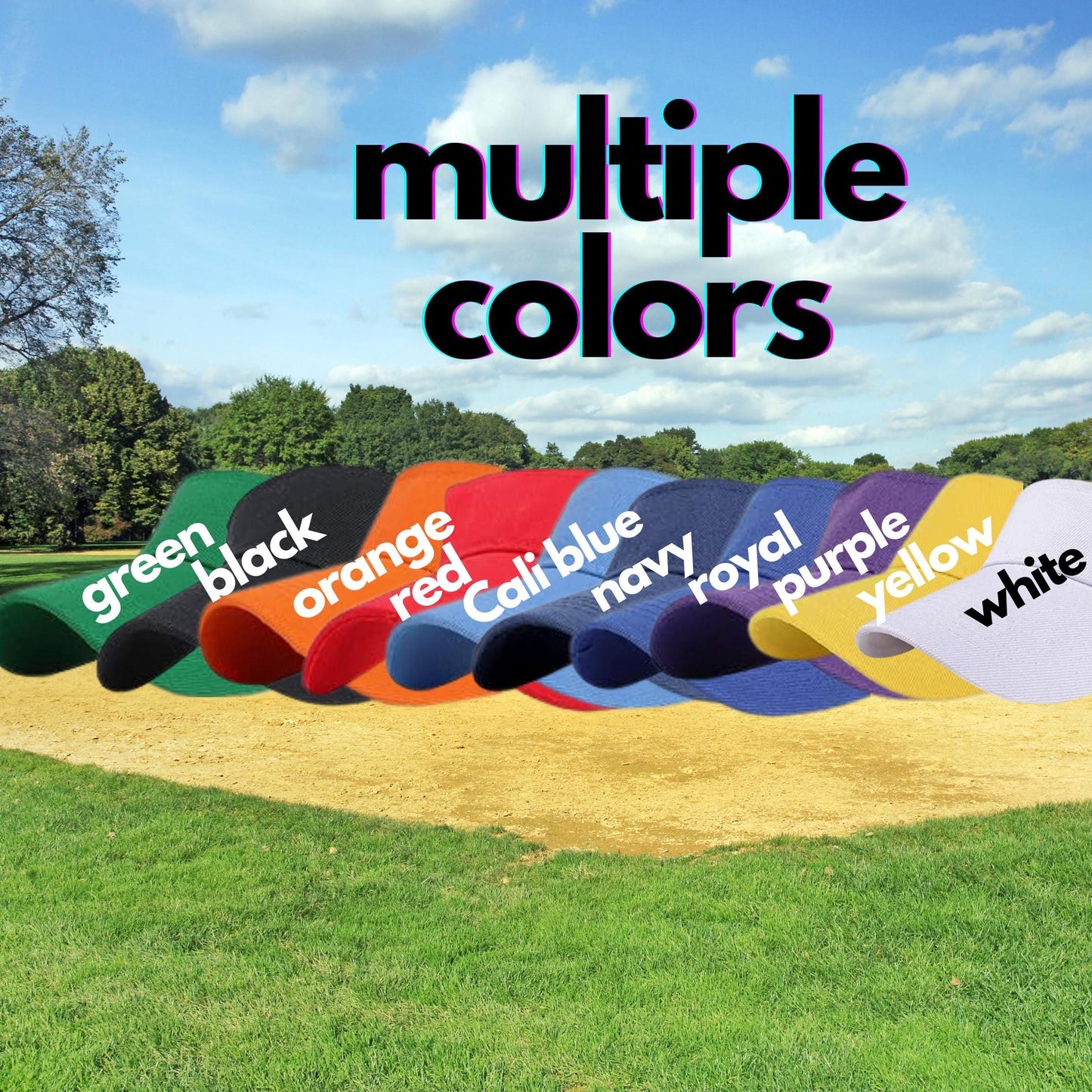 Team Visors | Custom Sport Hat | Softball Pickleball Golf Tennis | Parent Gear | Team Gift for Summer Season