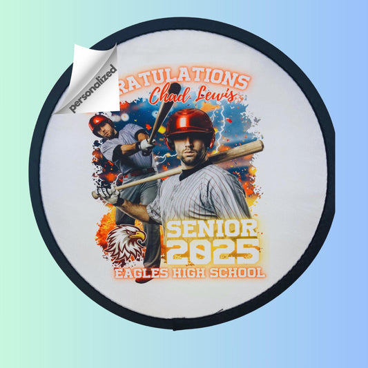 Foldable Disc Fan | Personalized | Senior Night | Sport Team Gift | Graduation Fan | Wedding Party Favor | Summer