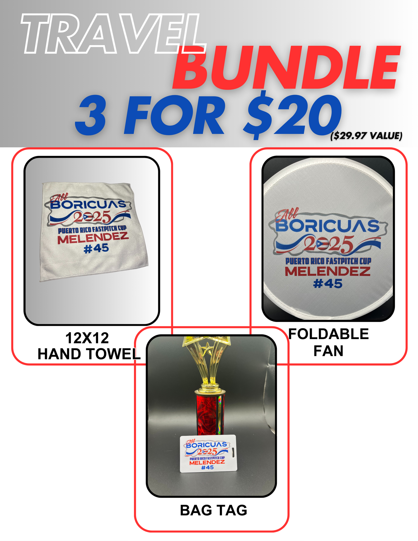 Boricuas Travel Bundle - 3 for $20 Deal!