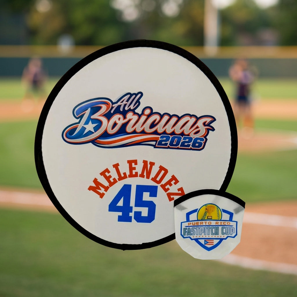 Personalized 2026 All Boricuas Foldable Disc Fan