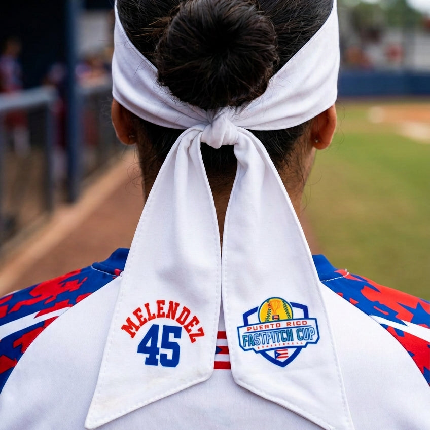 Personalized 2026 All Boricuas Tie back Headband