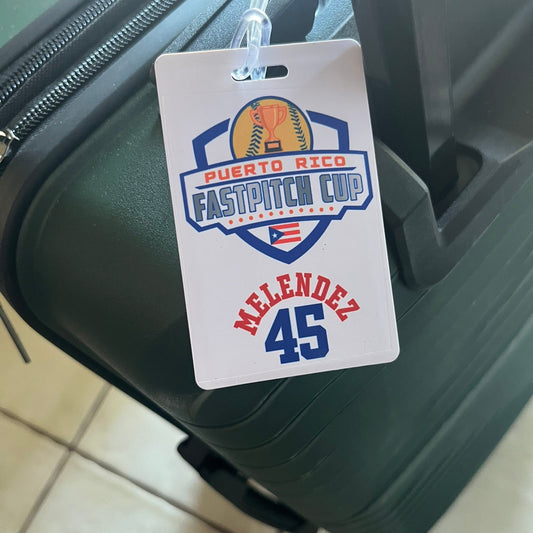 Personalized 2026 All Boricuas Bag Tags | PR Fastpitch cup