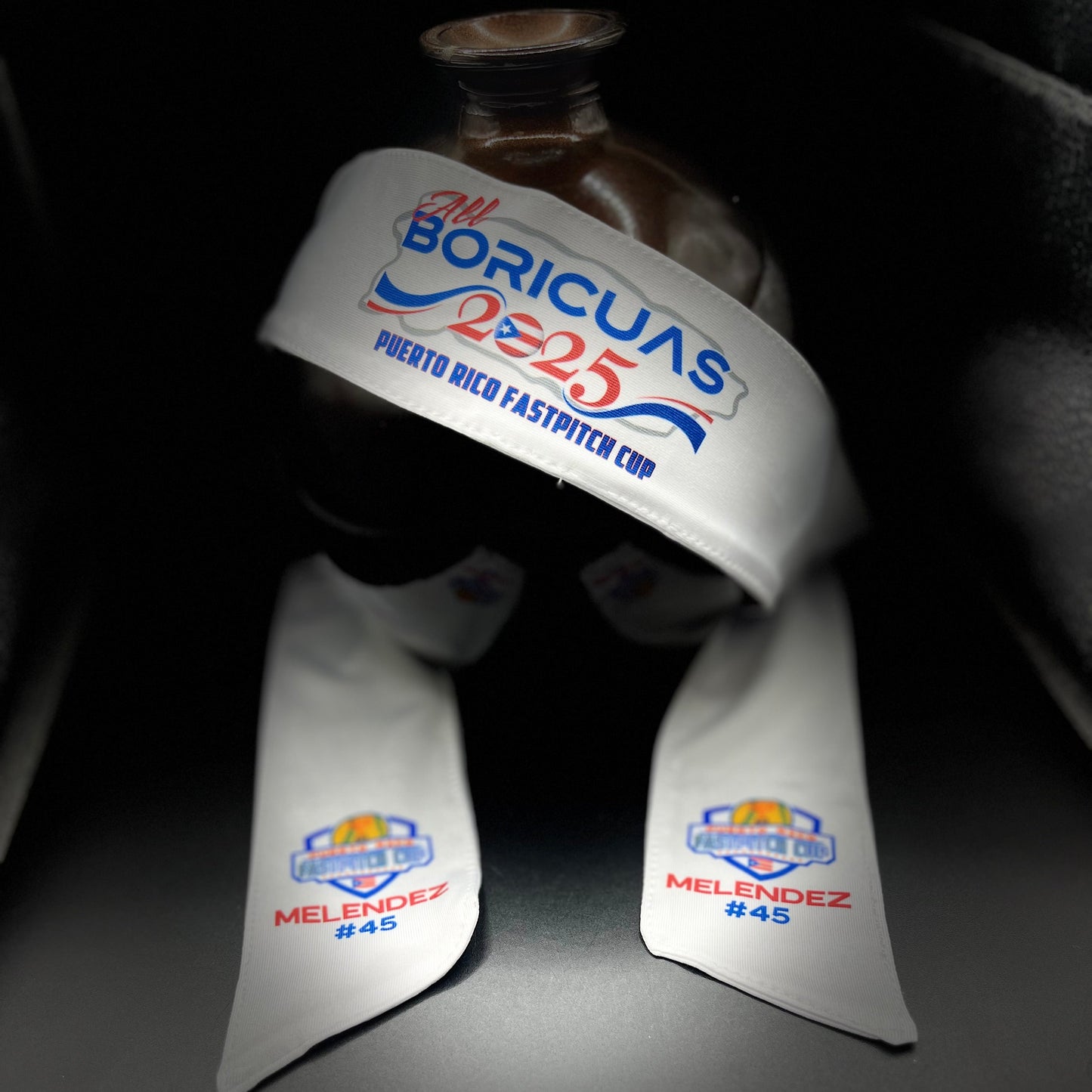 Personalized 2025 All Boricuas Tie back Headband