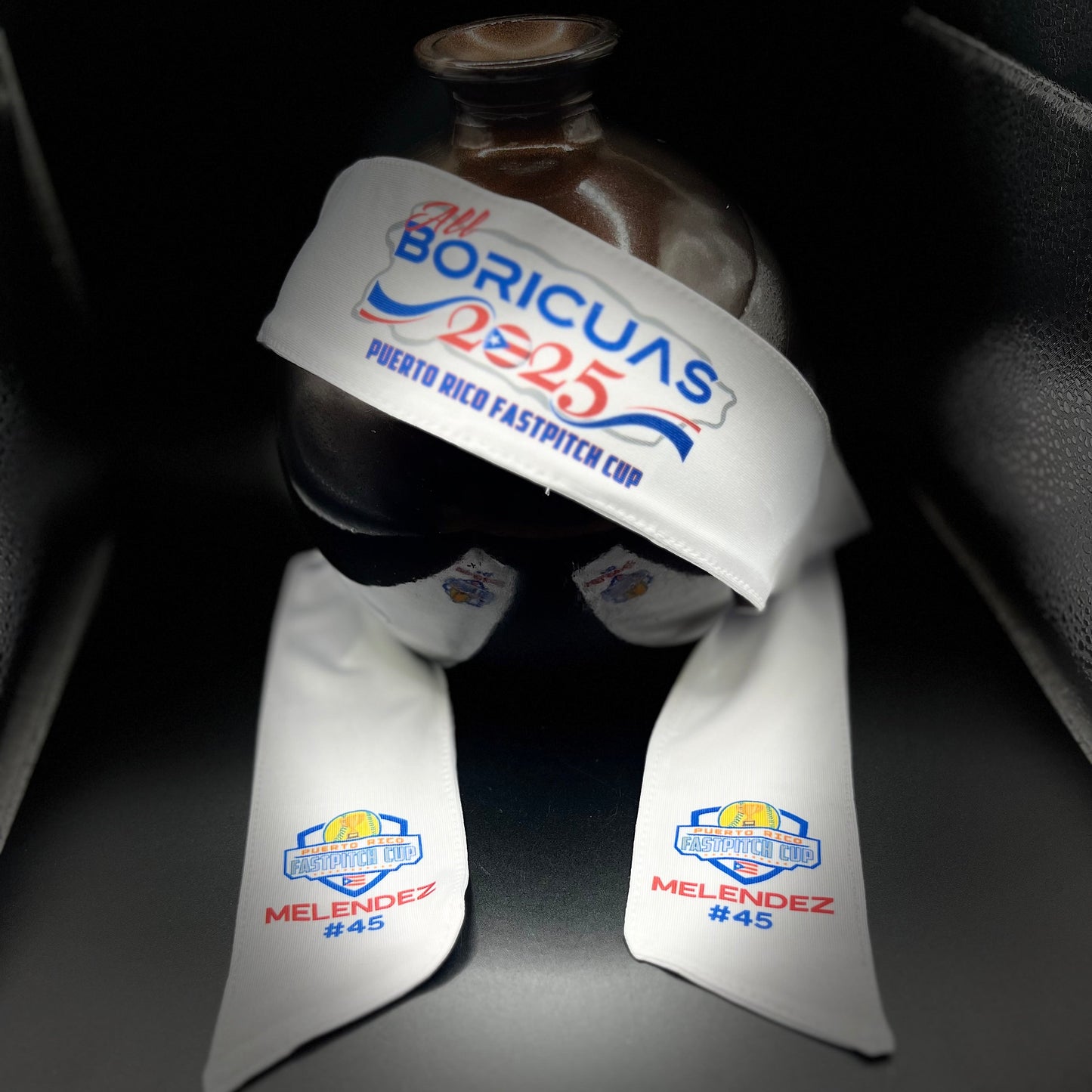 Personalized 2025 All Boricuas Tie back Headband