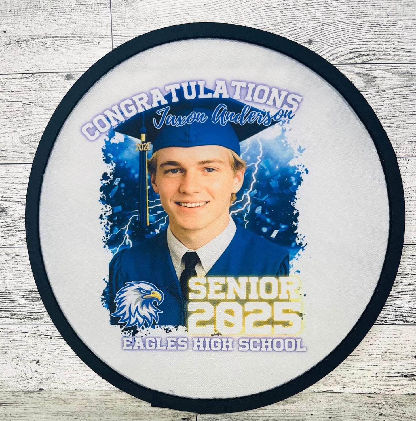 Foldable Disc Fan | Personalized | Senior Night | Sport Team Gift | Graduation Fan | Wedding Party Favor | Summer